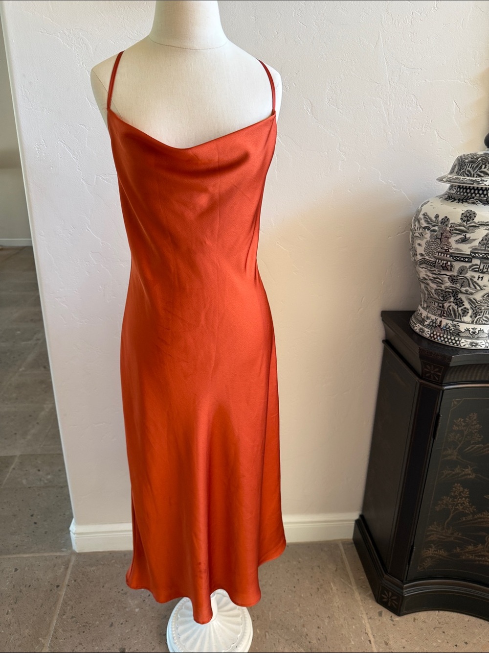 Beautiful burnt orange cocktail slip dress Medium by show me your mumu